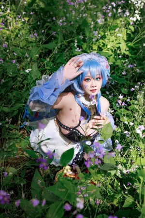 [Cosplay]角色扮演 原神 甘雨 女仆 阿雪雪