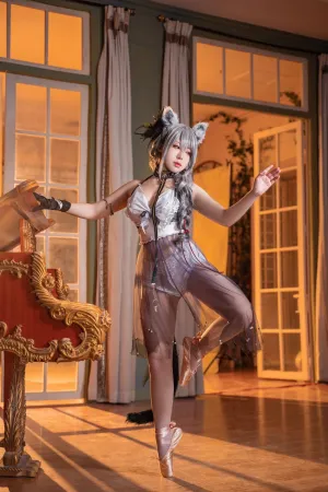 [Cosplay]角色扮演 明日方舟 黑 芭蕾 Schwarz 虎森森