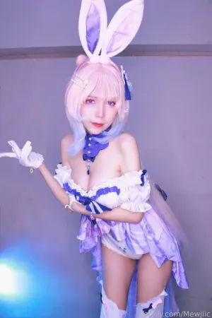 [Cosplay]角色扮演 原神 珊瑚宫心海 兔女郎 Bunny Kokomi lMusicl