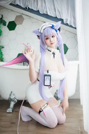 [Cosplay]角色扮演 原神 护士 刻晴 阿雪雪