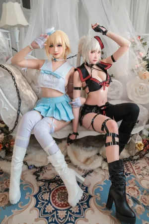 [Cosplay]角色扮演 FATE 黑白 贞德 Momoko葵葵,瓜希酱