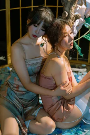 [Original]原创写真 笼中 旗袍 捆绑双人 云溪溪,轩萧学姐