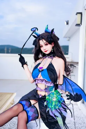 [Cosplay]角色扮演 凛 小恶魔 阿雪雪