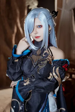 [Cosplay]角色扮演 原神 申鹤 冷花幽露 虎森森