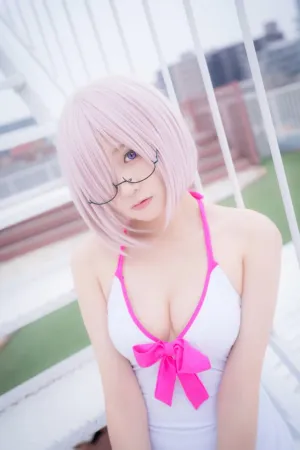 [Cosplay]角色扮演 FGO 玛修 Mash 泳装 永恒夏日 Yuki Teyi