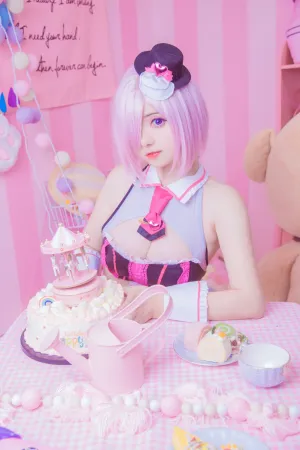 [Cosplay]角色扮演 FGO 玛修 情人节巧克力 斯文文文文