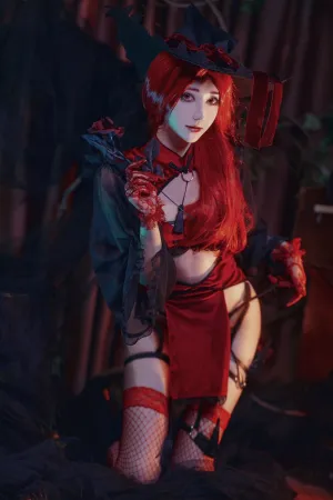 [Cosplay]角色扮演 漫威 红女巫 南桃Momoko