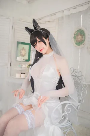 [Cosplay]角色扮演 碧蓝航线 爱宕 婚纱 九曲Jean