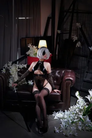 [Cosplay]角色扮演 尼尔 机械纪元 2B 靡烟 旗袍 半半子