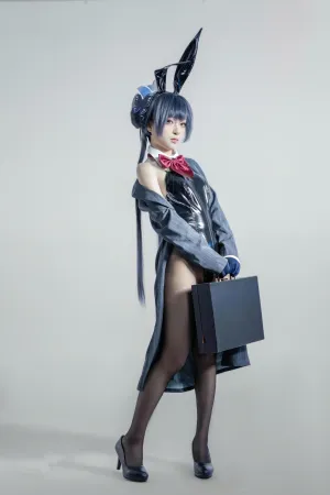 [Cosplay]角色扮演 蔚蓝档案 妃咲 兔女郎 矢量鱼