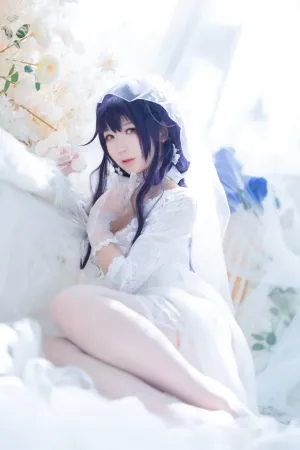 [Cosplay]角色扮演 碧蓝航线 吾妻 花嫁 樱落酱w