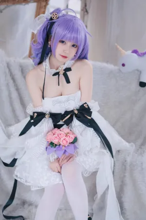 [Cosplay]角色扮演 碧蓝航线 独角兽 花嫁 猫大人