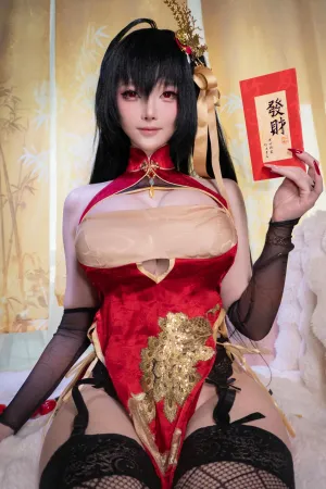 [Cosplay]角色扮演 碧蓝航线 大凤 旗袍 新春红包 一小央泽