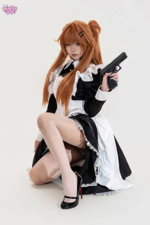 [Cosplay]角色扮演 新世纪福音战士 明日香 战斗女仆 柒柒要乖哦