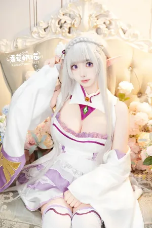 [Cosplay]角色扮演 RE0 爱蜜莉雅 情人节 香草奶喵