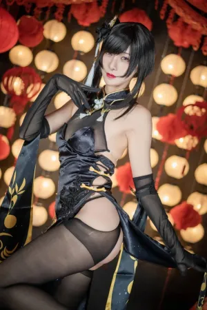 [Cosplay]角色扮演 碧蓝航线 镇海 新春旗袍 零崎沙耶