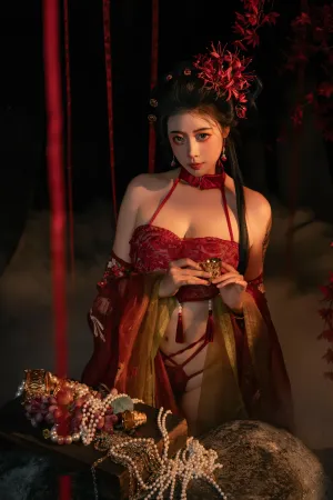 [Original]原创写真 红色 古装 内衣 流丹 奈汐酱nice