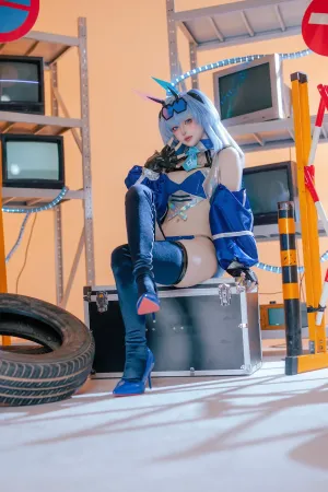 [Cosplay]角色扮演 碧蓝航线 花园赛车服 屿鱼