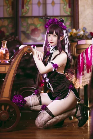 [Cosplay]角色扮演 花鸟风月 电子完整版 花与旗袍 紫 星之迟迟