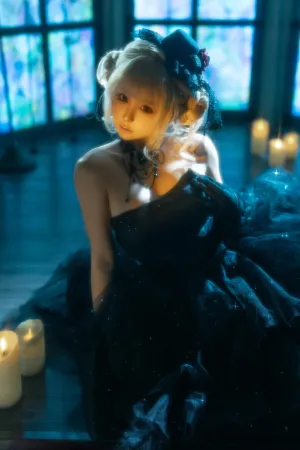 [Cosplay]角色扮演 黑婚纱 蠢沫沫