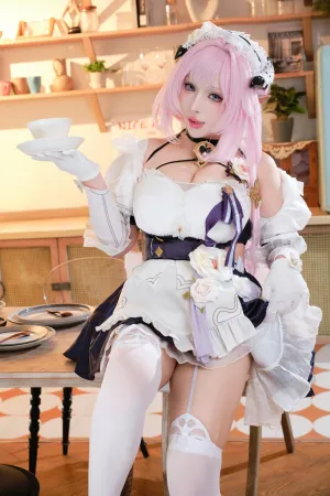 [Cosplay]角色扮演 崩坏3 爱莉希雅 女仆 胡桃猫Kurumineko