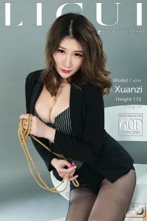 [LIGUI]丽柜 2022.03.24 黑色OL制服 短裙 黑丝 紧缚丽莲 顾乔楠Cora