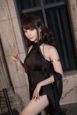 [Cosplay]角色扮演 少女前线 战术人形 DSR-50 舞会礼服 最高出价 星野saori