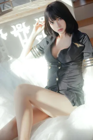 [Cosplay]角色扮演 飞行员 机长 黑色制服 疯猫ss
