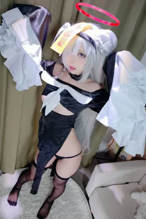 [Cosplay]角色扮演 蔚蓝档案 普拉娜 万圣节 僵尸天使 御子miko