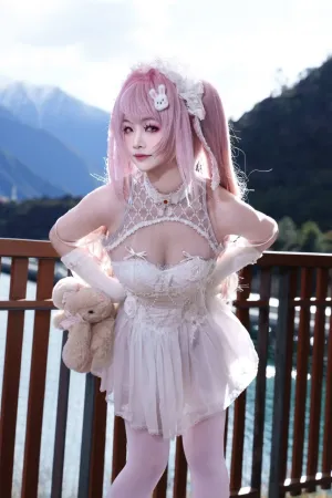 [Cosplay]角色扮演 胜利女神 妮姬 Nikke 爱丽丝 雪山外景 慢炖仓鼠球