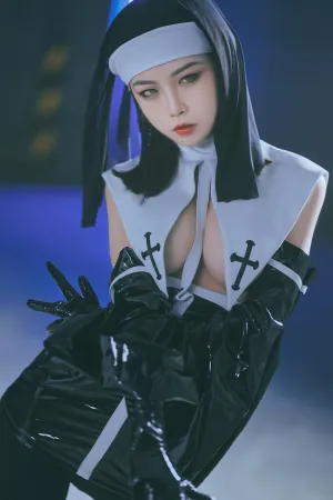 [Cosplay]角色扮演 战斗修女 黑胶护士 救赎 水淼Aqua