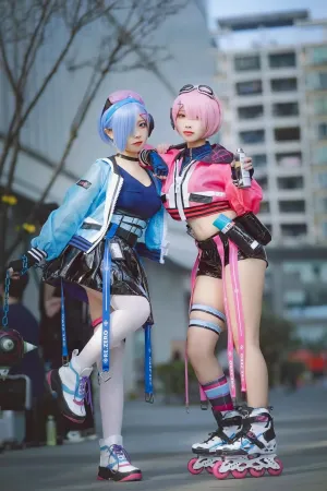 [Cosplay] 蕾姆&拉姆 霓虹都市 萤火虫 动漫游戏嘉年华 场照 - 二佐Nisa,宮本桜
