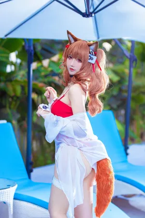 [Cosplay] 明日方舟 安洁莉娜 泳装 - 九曲Jean