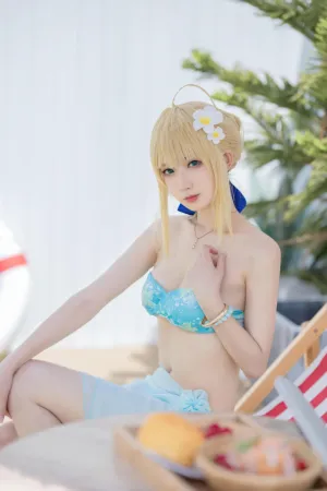 [Cosplay] FGO Saber 泳装 - 封疆疆v