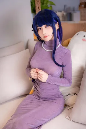 [Cosplay] 原神 雷电将军 紫色连体衣 + 皮裙 - 幼愛Youmeko
