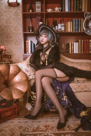 [Cosplay] 碧蓝航线 柴郡 旗袍 音乐绚烂 CaitSith - 宫本樱樱饼