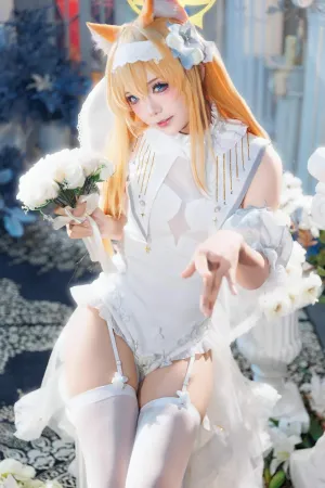 [Cosplay] 蔚蓝档案 伊落玛丽 花嫁 - 艾西Aiwest