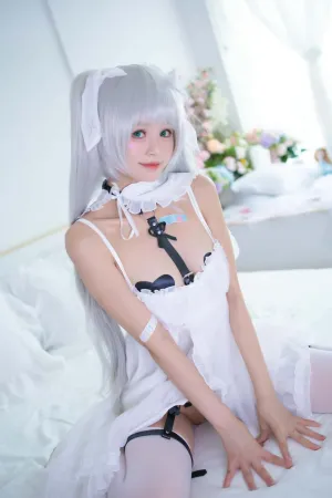[Cosplay] 初音酱 miku 黑色绑带情趣内衣 - 千反田鹿子