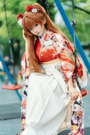 [Cosplay] EVA 明日香 和服 - 蠢沫沫