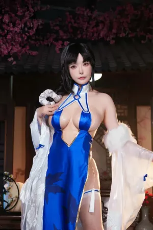 [Cosplay] 碧蓝航线 定安 旗袍 - 秋和柯基