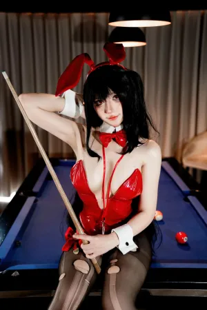 [Cosplay] 碧蓝航线 大凤 桌球 兔女郎 - 九曲Jean
