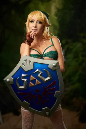 [欧美Cos] 塞尔达传说 林克 绿色内衣 Link - Kate Sarkissian