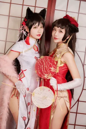 [Cosplay] 碧蓝航线 圣路易斯 犬獒 旗袍 - 源纱希喵喵喵,Meiyi 烛墨