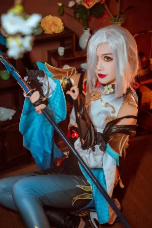 [Cosplay] 原神 申鹤 - 源纱希喵喵喵